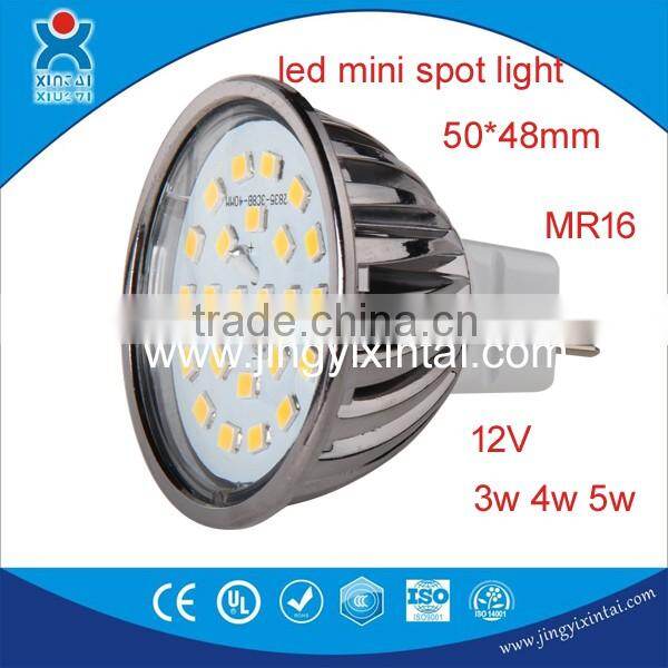 2016 new 12V led Mini spot light MR16 3w 4w 5w