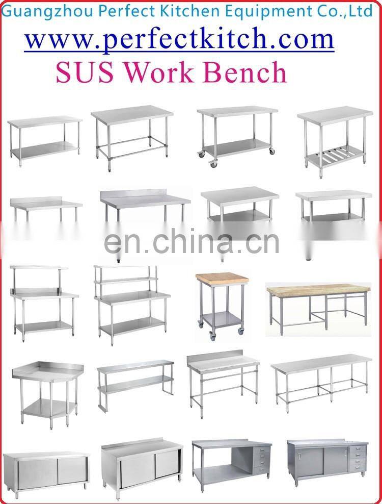 304 Stainless Steel Restaurant Work Bench / Customized 201Stainless Steel Kitchen Work Table