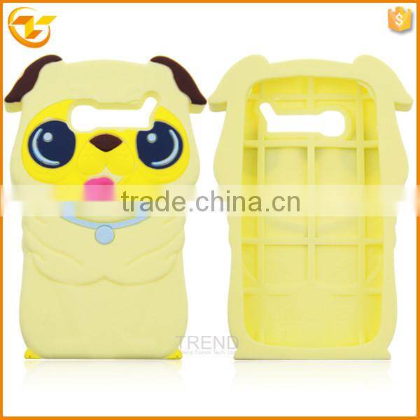 Dog silicon cover case for alcatel one touch pop c5