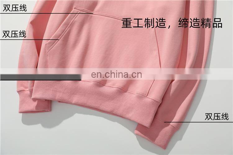 Wholesale Plain logo  Organic Cotton Men's Sweatshirt Blank Fleece Oversized Custom Unisex Men Hoodies