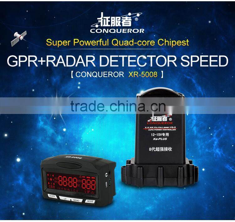 2 in 1 Car GPS Speed Laser Detection English/Russia Voice Alert Car Anti Radar