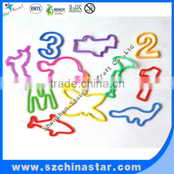 Creative specific shapes 100% silicon rubber bands