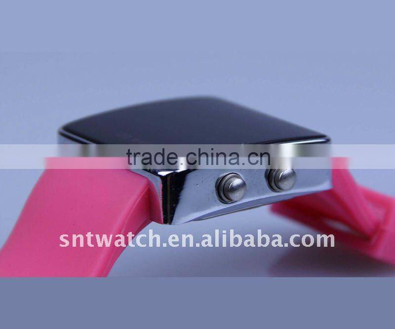 LED digital silicone watch