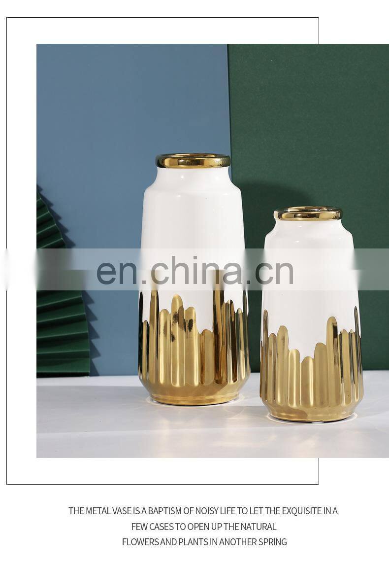 Home Accessories Vase Decoration Decor Modern Chinaceramicvase 2021 Luxury De Luxe Flower Vases For Weddings Centerpiece