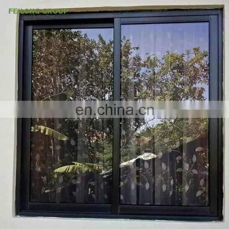 Modern design 3-rails thermal break aluminum frame sliding panels doors and windows tempered glass soundproof sliding window