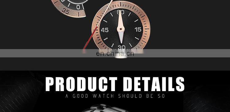 Sinobi Cool Chronograph Watch For Man Full Steel Band Wristwatch China Supplier Original Designer Reloj S9720G