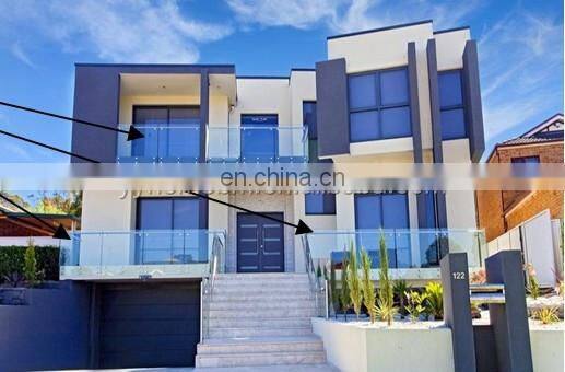 YY tempered balcony glass stair railing cost balustrade aluminum handrail balustrade