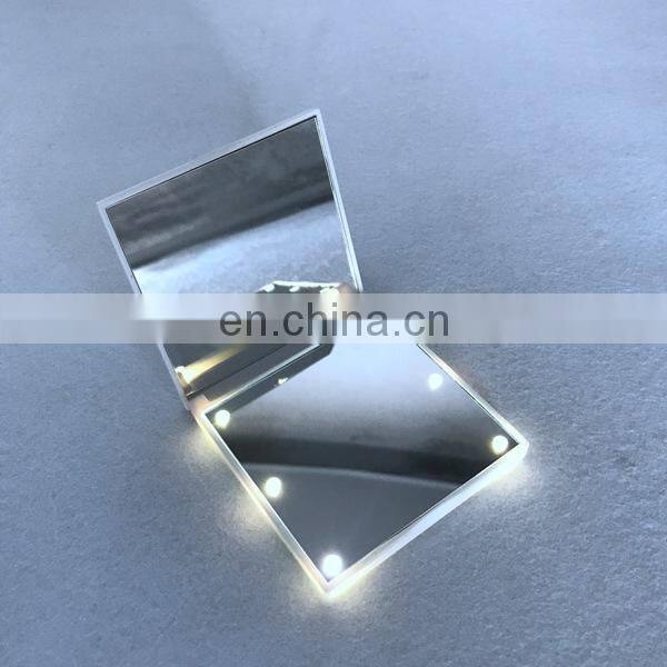 High Quality Plastic Pocket Mirror with LED Light Mirror Light LED