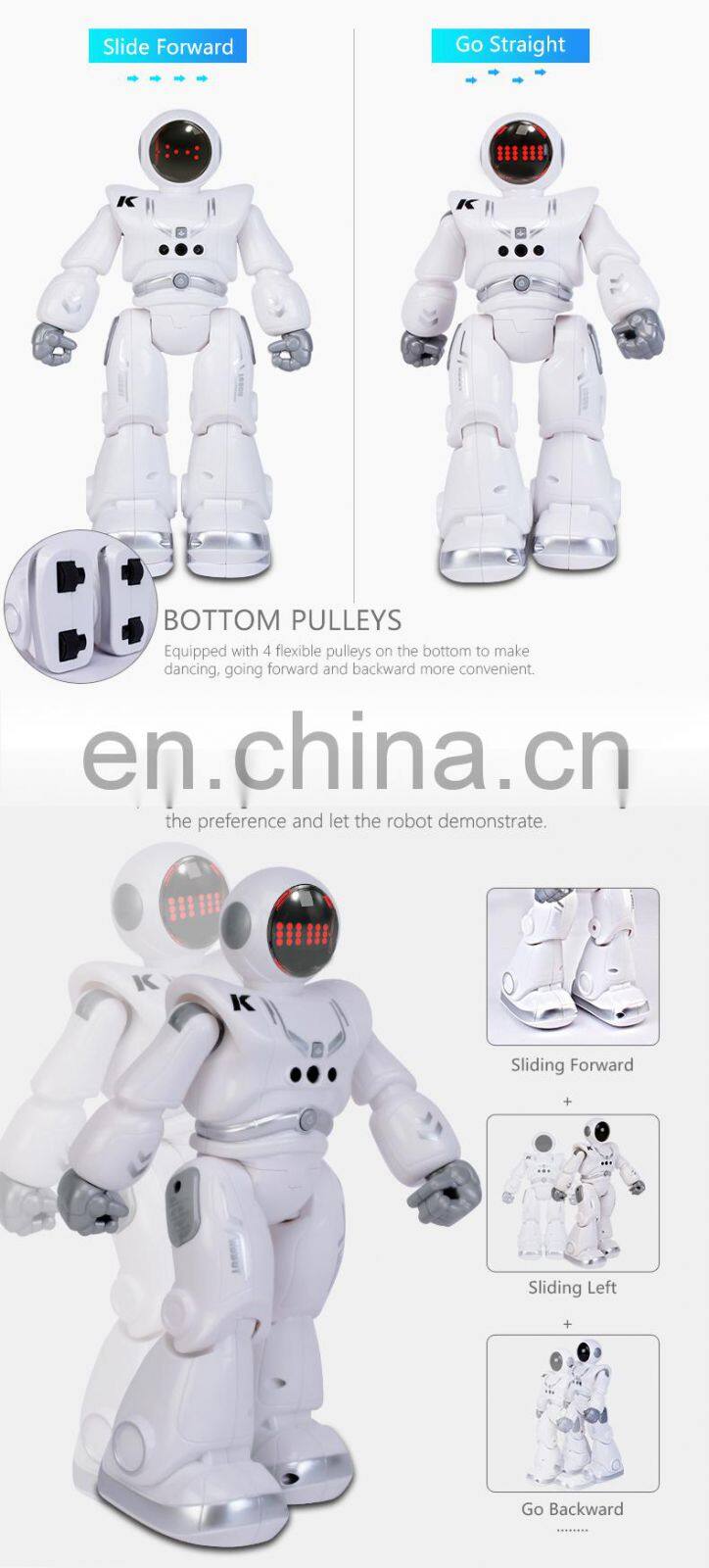 HOT JJRC R18 RC Robot Gesture Sensor Intelligent Programming Automatic Presentation Robot RC Toys with Music