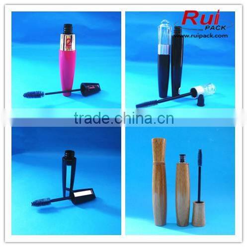 Black empty eyeliner tube with crown shaped cover, unique shape eyeliner case/container