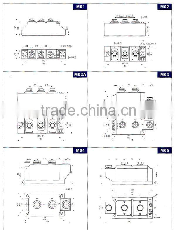 MTC/A/K/X25 SOLAR BYPASS DIODE MODULE