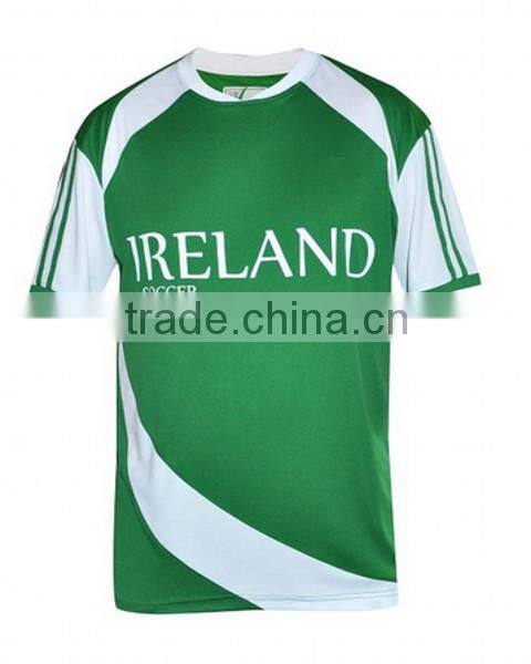 Wholesale high quality customized printed Ireland soccer jerseys