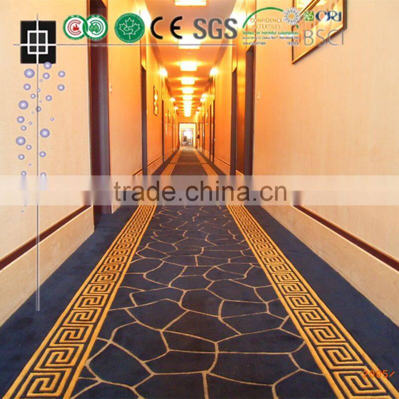 100% Hand Tufted Carpet Hand Needle Punch Carpet For Hotel Corridor Carpet