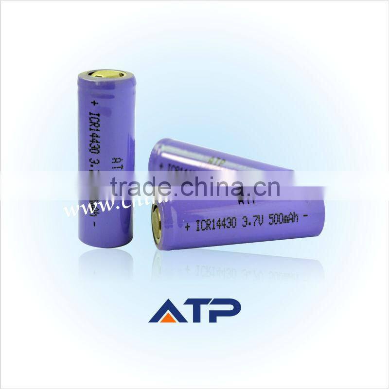 protected ICR14430 environmental friendly li-ion rechargeable battery 3.7v