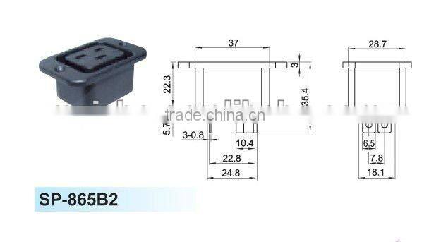 10a 250v female australia power socket