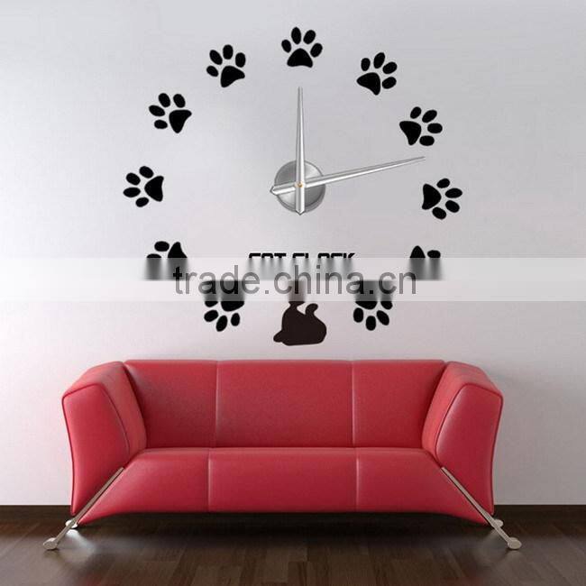 2015 new style DIY butterfly wall clock theme
