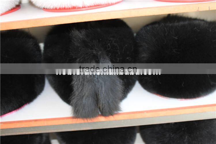 Christmas Present Cap Women Winter Warm Real Fox Fur Princess Hat With Tail