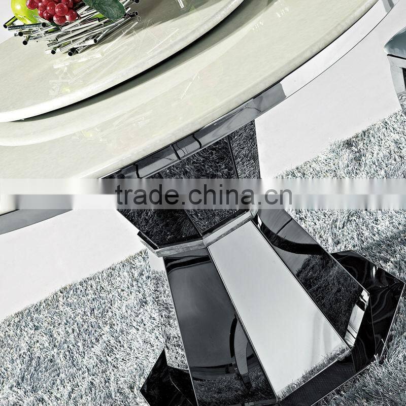 round granite marble dining table