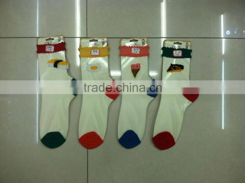 Japan style women summer transparent crystal cooling socks