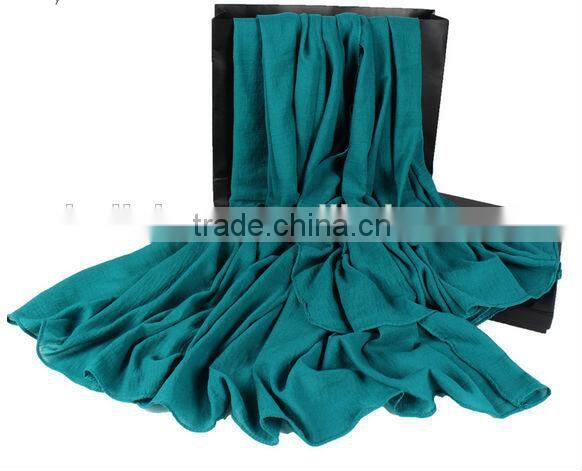 14 Colors in Stock Fashion Women Lady Cotton & Linen Pashmina Scarf Wholesale