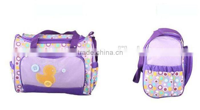Wholesale cheap tote one shoulder mommy baby bag lovely diaper bag