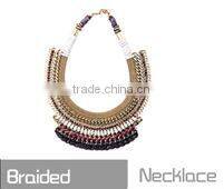 wholesale gold plating chain colorful beads chain with rhinestone buttlefly cheapest necklace