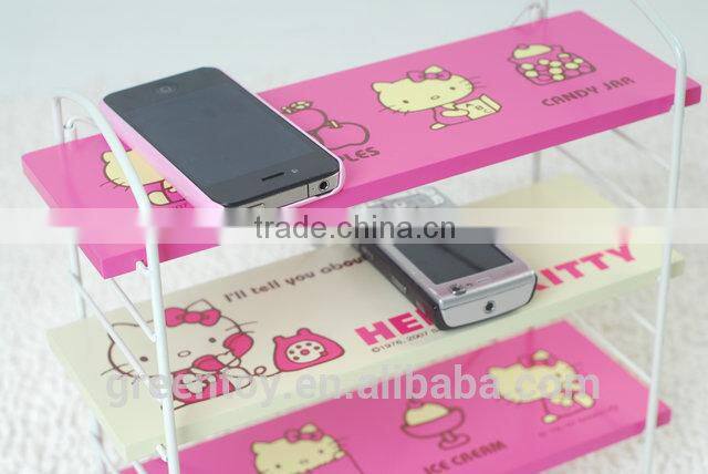 Children wooden toy shelf for shoe storage