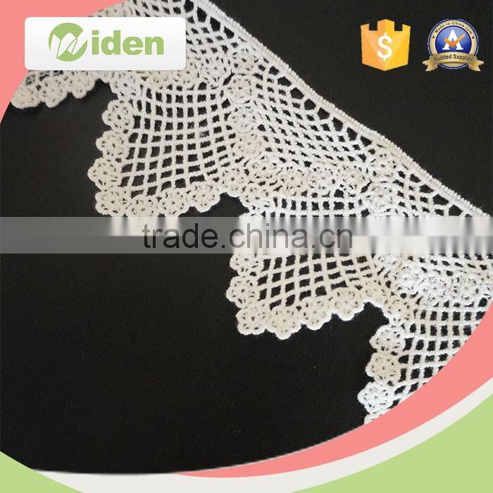 Lace product type grid pattern fabric floral chemical lace trimming