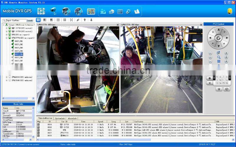 Teswell 4CH SDI 1080P mobile dvr MNVR with 3G gps wifi
