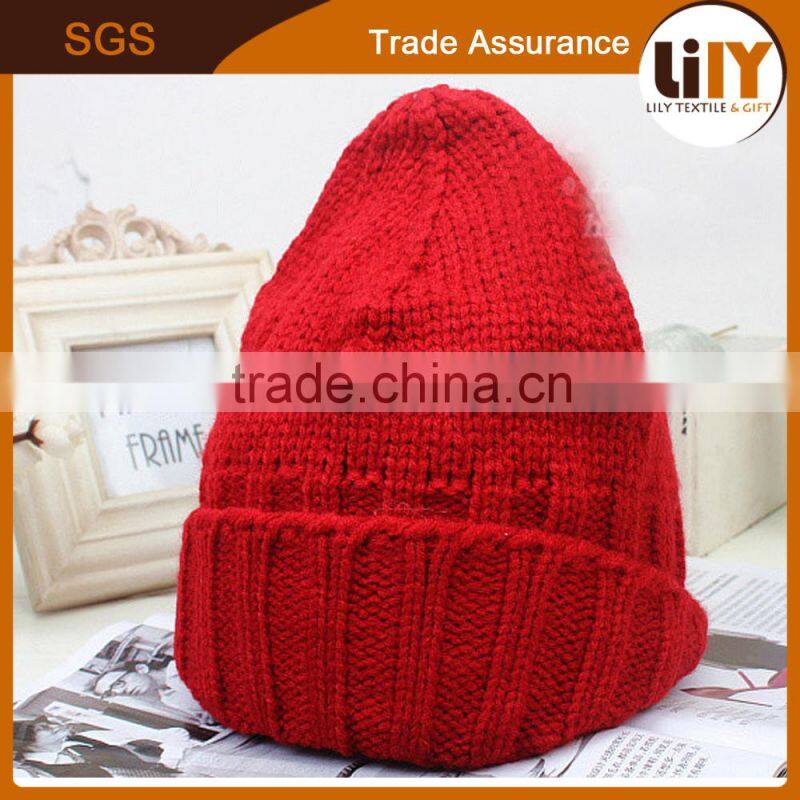 new design hot stylish spire girls knitting hat