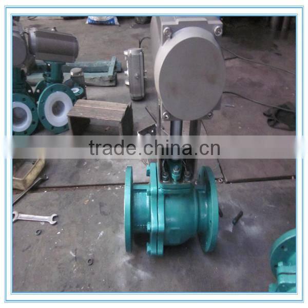 Pneuamtic Flange Ball Valve With Pneumatic Actuator