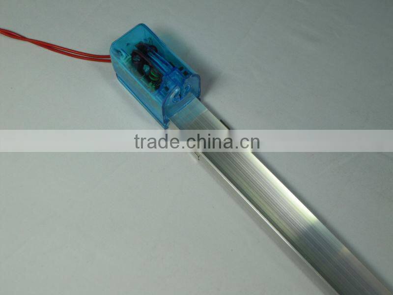 1x20W T8 blue transparent lamp holder Aluminum alloy lamp fixture