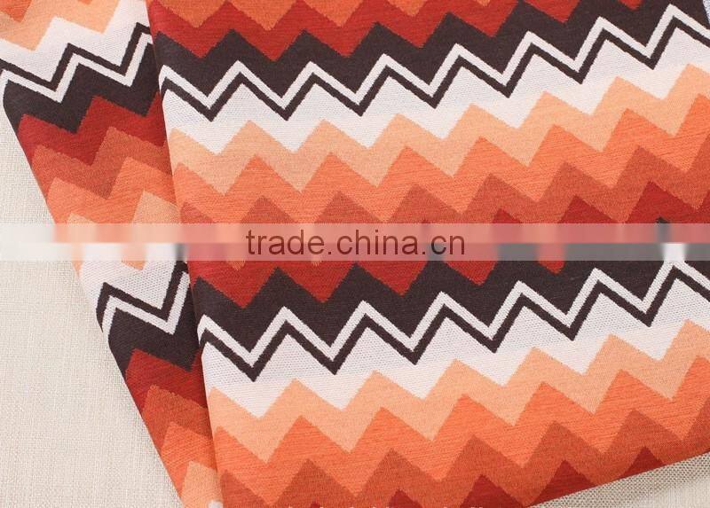 Yarn dyed colorful jacquard floral design 100%polyester sofa fabric textile