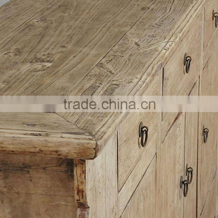 Chinese antique natural distressed country style cabinet