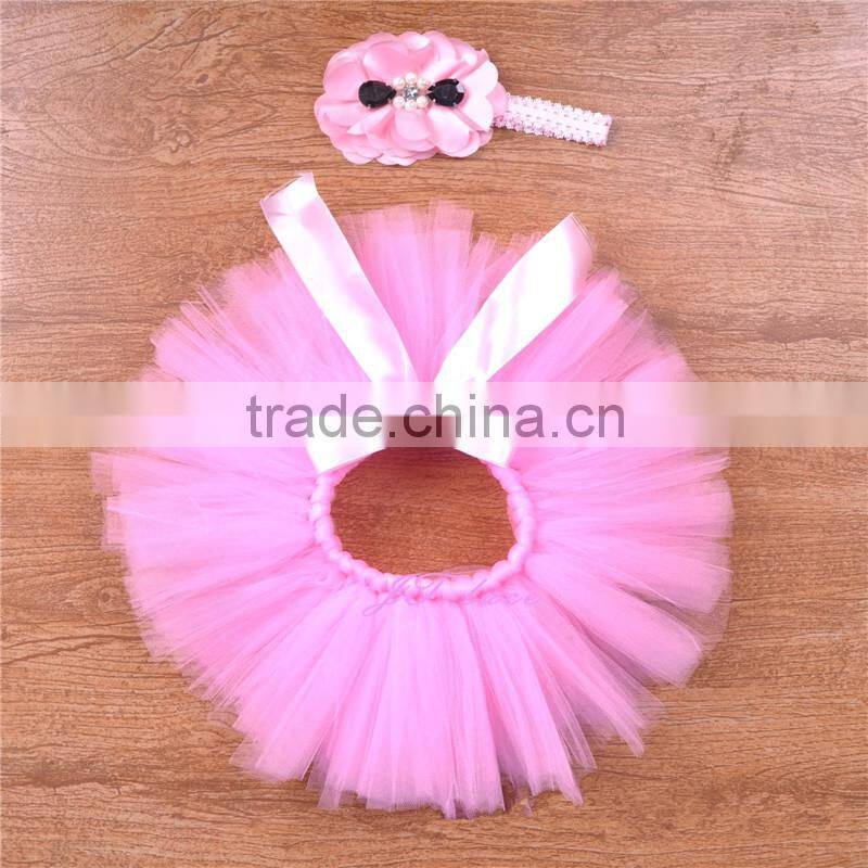 SEWN Baby Toddler Tutu, Cake Smash Tutu, Super FULL Princess Tutu- Pink tutu set