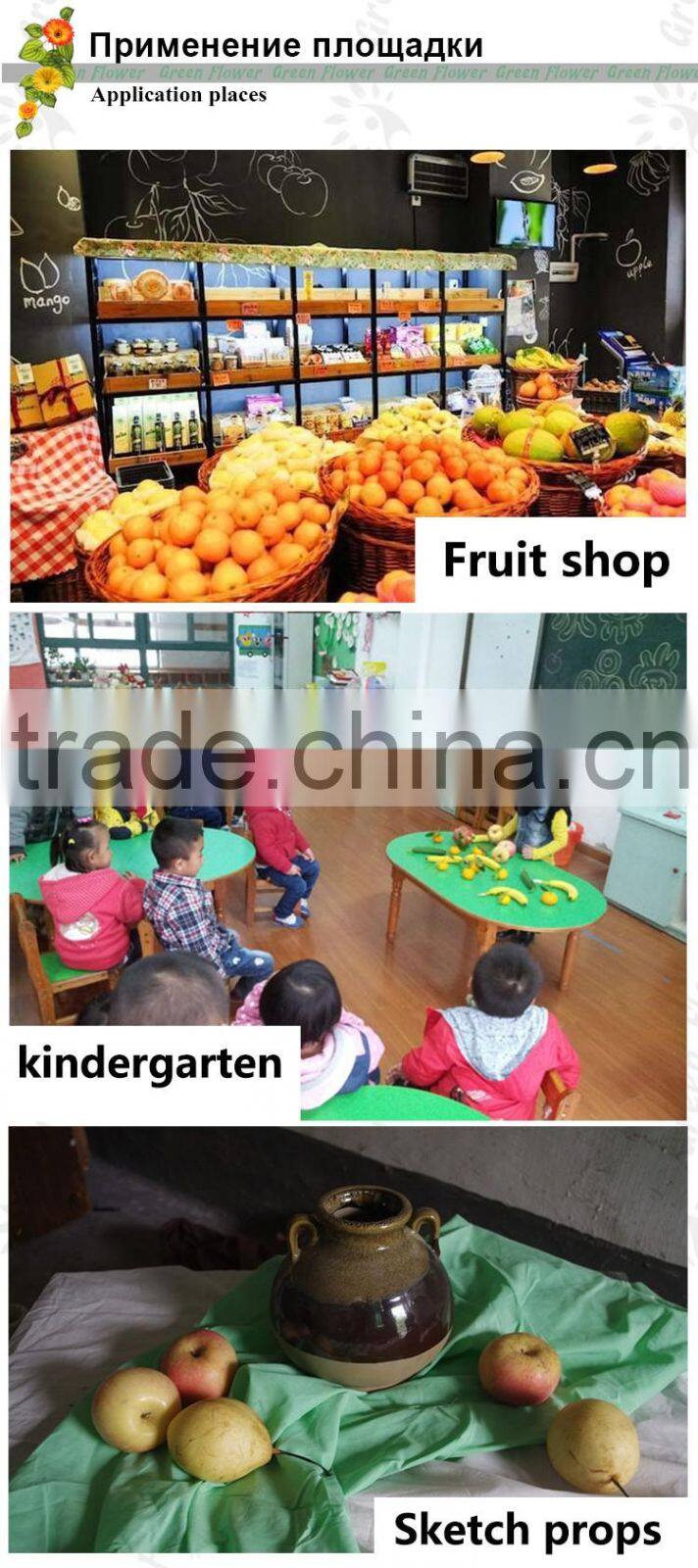 Greenflower 2016 Wholesale artificial fruit cucumber China handmake forma fruit for school resturant decoration