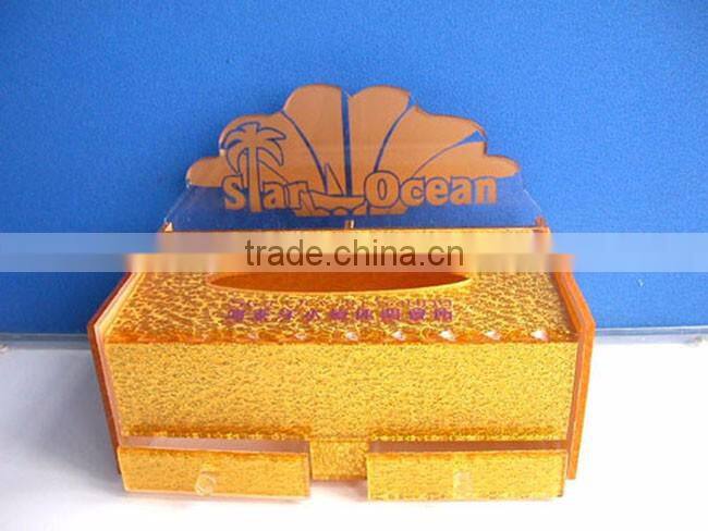 GH-RZ556 rectangular customized acrylic tissue box cover
