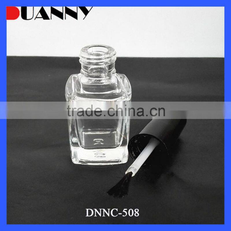 Clear Glass Nail Polish Bottle with White Cap Packaging,Clear Nail Polish Bottle with White Cap