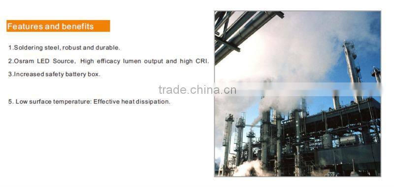 LED Explosion proof Portable light with emergency function for hazardous environment