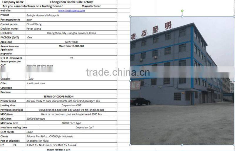 autobulb tube-pulling halogen lamp H7 12V55W