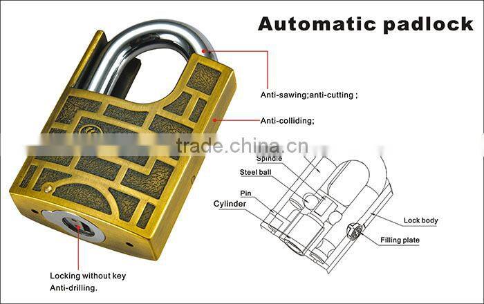 High quality / hot sale / tri-circle brass padlock