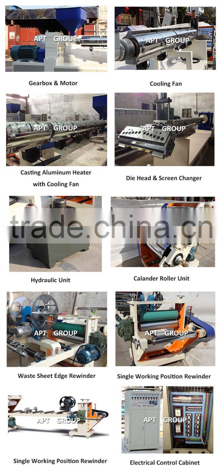 Plastic Sheet Extrusion Machine / PP Sheet Making Machine / PS Sheet Making Machine
