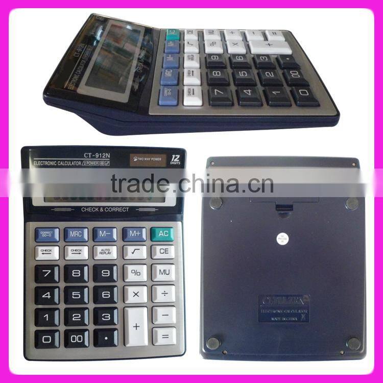 12 digit electronic desktop office big calculator