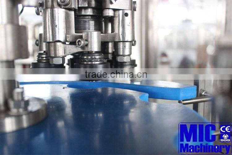 MIC-12-12-1 Machinery beer machine cans drinks filling and capping machine carbonated soft drinks production line