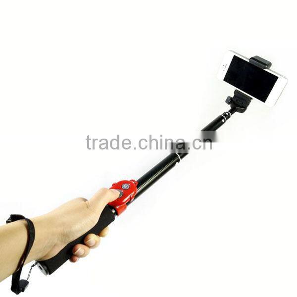 Bright Color Selfie Stick Extendable Bluetooth Monopod Handheld Pole With Remote Shutter for iPhone Samsung Camera