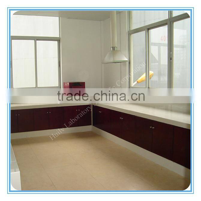 Good laboratory quality advantage free design drawing all wood lab furniture bench with reagent rack