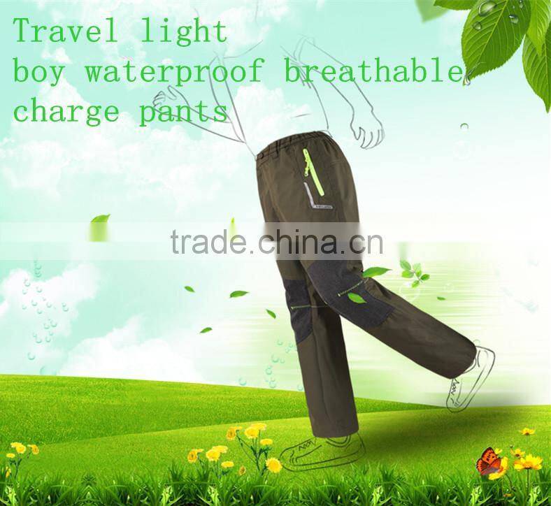 The boy's outdoor leisure pants of quick-drying wind proof antistatic