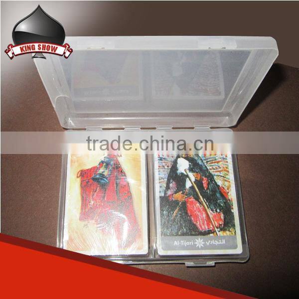 custom logo plastic box for playing cards with good price