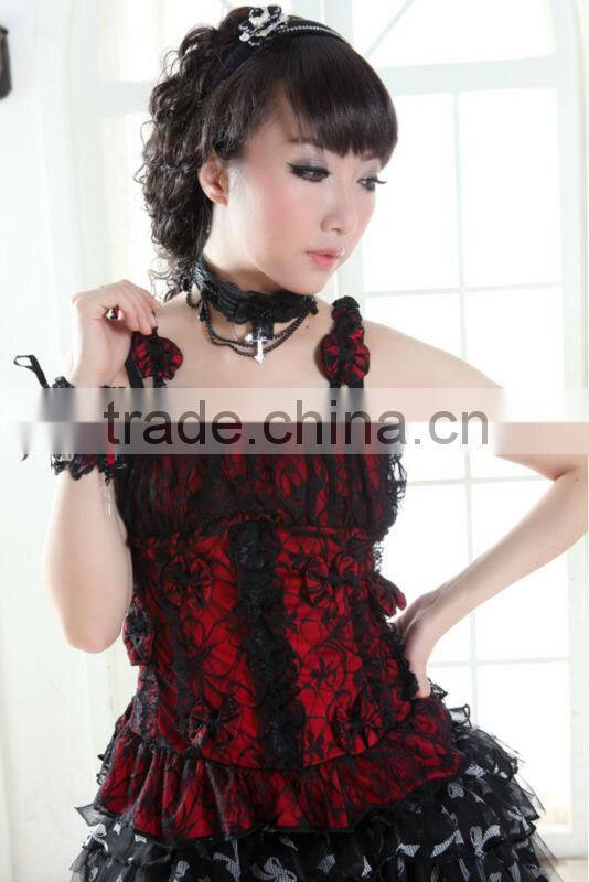 Glp 2013 bow lace ruffle lolita vest pattern 61251