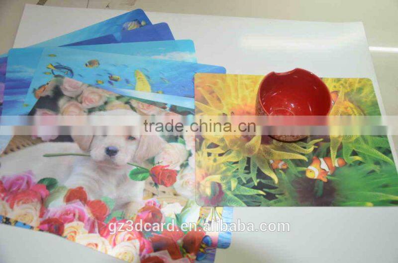 Guangzhou Lifeng 3D place mat with lenticular effect